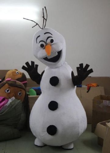 New adult olaf mascot costume fancy dress halloween party costume for sale