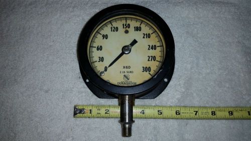 Ashcroft duragauge pressure gauge aisl 316 tube 8-64 300 lb x6d , 5&#034; meter psi for sale