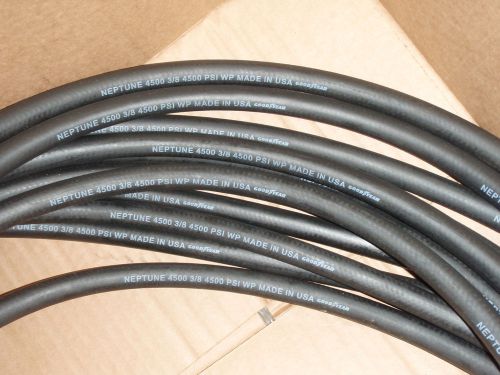 Goodyear neptune 4500 black pressure-washer hose, 3/8&#034;, 50ft  !43d! for sale