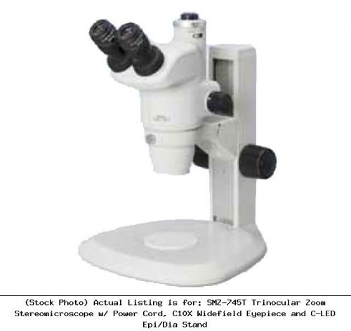 Smz-745t trinocular zoom stereomicroscope w/ power cord, c10x : mma36410-kit3 for sale