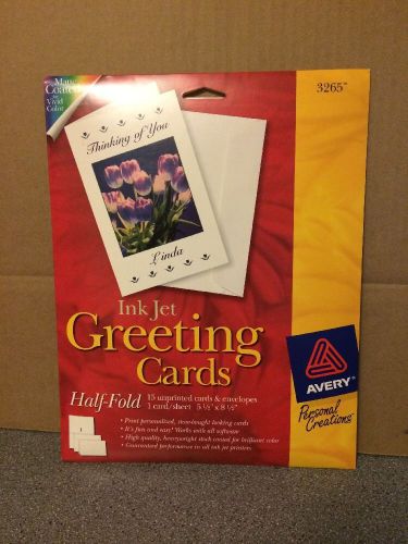 New Avery 3265 Half Fold Matte Greeting Cards