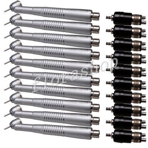 10*dental push button 45 degree surgical high speed handpiece quick coupler 4h for sale