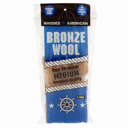 Homax Bronze Wool Medium, 3 pads - Surface Prep Grade - Pack of 12