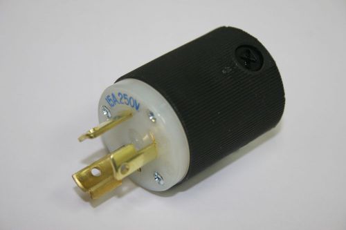 Lot of 4 hubbell hbl4570c nema l6-15p twist-lock plug insulgrip 15a 250v for sale