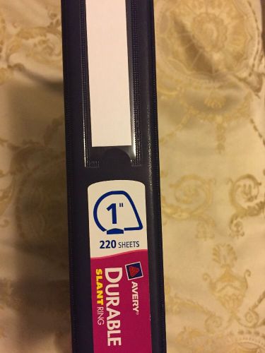 2 Avery Dennison Durable Binder with Slant Ring, Letter, 1 inch, BLUE 220 sheets
