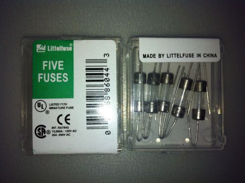 Lot of 3 Littelfuse 0.5A 250V LF224.500 2AG Fast Acting Fuses 5-Pack 0224.500VXW