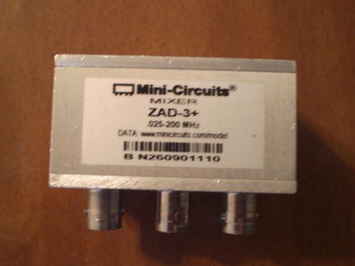 MINI-CIRCUITS MIXER ZAD-3+ COAXIAL FREQUENCY .025-200MHz