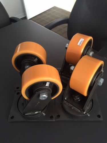 Heavy duty casters  6 x 3&#034; set for sale