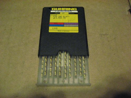 Guhring 668 2.40 turbo flute t/l drills (aa4182-10) for sale