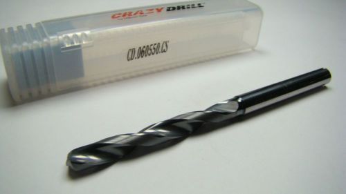MIKRON CrazyDrill Carbide Coolant Drill 5.5mm x 40.4mm x 6mm CD.060550.CS [1987]