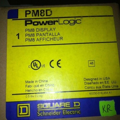Square D Power Logic PM800, PM8D, POWERLOGIC DISPLAY FOR METER