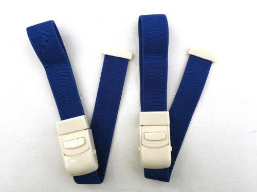 PACK of 2 BLUE HIGH QUALITY MEDICAL TOURNIQUETS  QUICK&amp;SLOW RELEASE