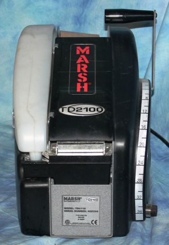 Marsh TD2100 Model TDH110 Gummed Paper Tape Dispenser Machine