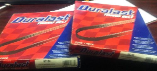 Lot of two Duralast timing belts