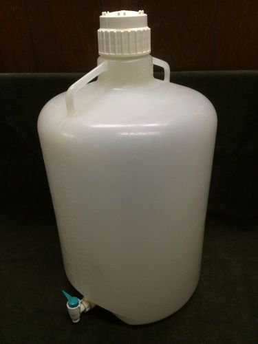 50 liter nalgene lab bottle, water storage w/spigot   look!!! for sale