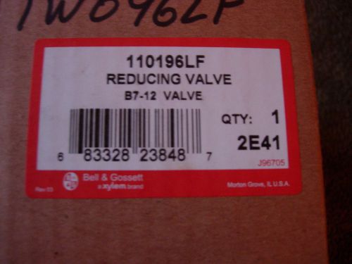 Bell&amp;gossett 110196lf b7-12  reducing valve lead free  with instructions for sale