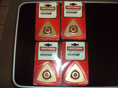 LOT OF 8 CRAFTSMAN CARBIDE TRIANGULAR RASP BLADES FITS NEXTEC MULTI-TOOL 67654