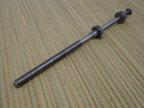 Atlas 10&#034; 12&#034; metal lathe carriage saddle feed screw w/ 16 tooth gear craftsman for sale