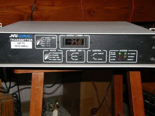 Nucomm Microwave Transmitter STL 7012.5 MHz 2+ watt Tested Working 120 volts AC