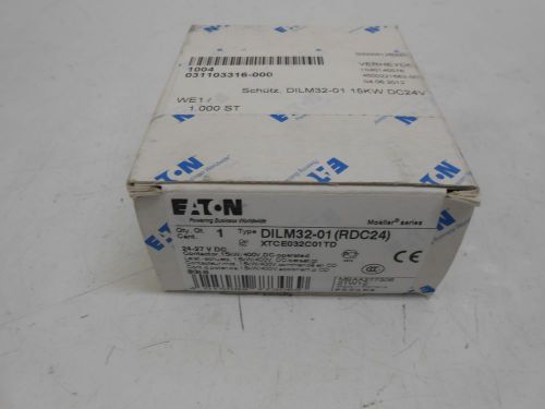 NEW EATON DILM32-01 POWER CONTACTOR 3POLE 15KW/400V, AC