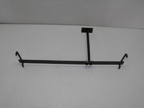 PegBoard Hook Bar Wall Merchandise Holder Metal Steel Black Peg