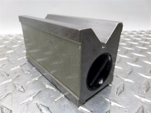 Magnetic 1-7/16&#034; capacity machinists v block 5-1/4&#034; x 2-3/8&#034; x 2-7/8&#034; tall for sale
