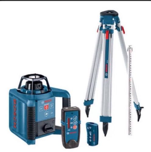 Bosch dual-axis self-leveling rotary laser kit with tripod grl250hvck - new !!!! for sale
