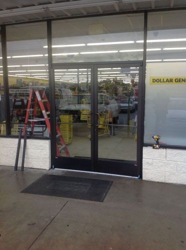 Commercial storefront doors ada compliant handicap accessible dark bronze ( new) for sale