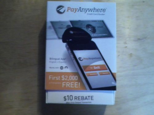 Pay Anywhere Credit Card Works with I Phone, I pad and Android brand new