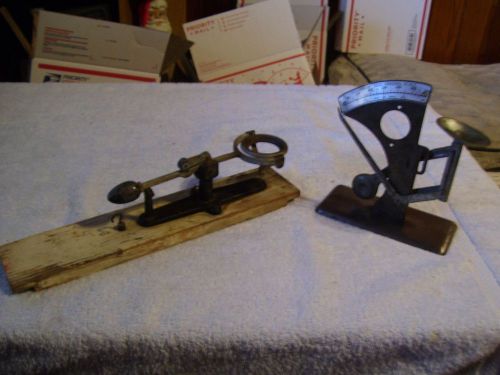 ANTIQUE COLLECTIBLE MARKED EGG SCALES LOT OF 2