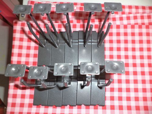 @-@ 10 pc LOT of 4&#034; GRID WALL SCANNER HOOKS for a 3&#034; SQUARE GRID WALL DISPLAY