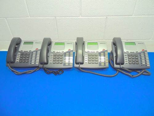 Lot of 4 Inter-Tel Axxess Business Phone 8520 550.8520 with Handset and Base