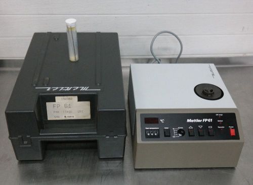 Mettler fp61 counter top lab capillary tube melting point apparatus fp 61 for sale