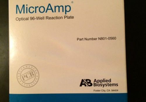 Applied Biosystems N801-0560, Optical 96 Well Reaction Plate, Box of 8 Plates