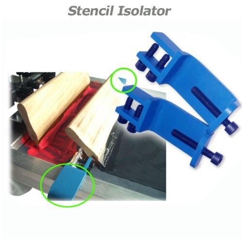 Silk screen plate stencial isolator useful tool for 2 color printing in 1 pallet