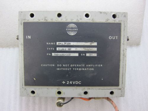 Collins microwave amplifier 5 watt 10 db gain 1.70 to 2.00 ghz   i-8 for sale