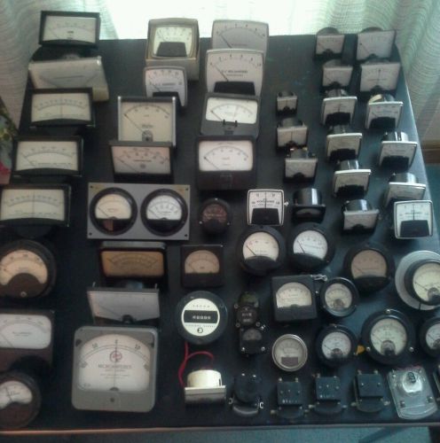 60 Antique Panel Meter Relay Vintage Gauge Steampunk Milliamperes Microamperes