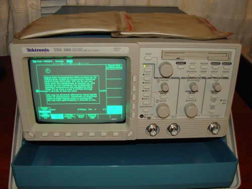 Tektronix tds 380 digital real-time oscilloscope and 2 p6114b 400 mhz 10x probes for sale