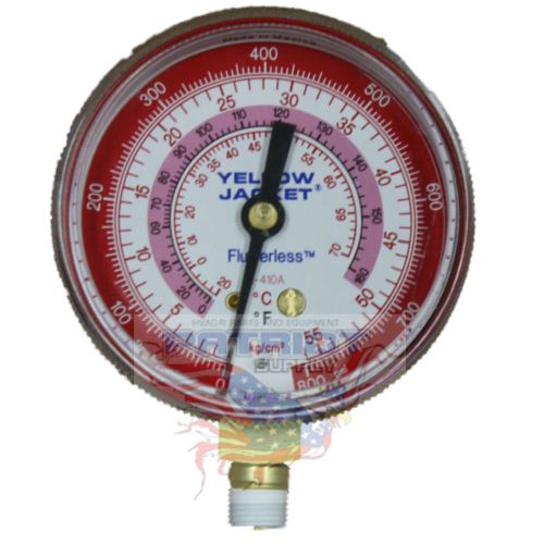 Yellow Jacket 49035 2 1/2&#034; gauge (°F), red pressure, 0-800 kg/cm2/psi, R-410A