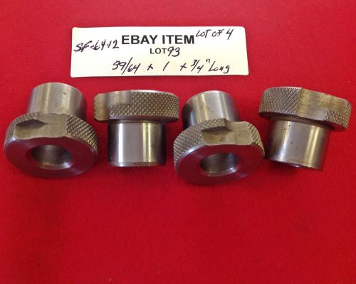 Acme sf-64-12 slip-fixed renewable drill bushings 39/64&#034; x 1&#034; x 3/4&#034; lot of 4 for sale