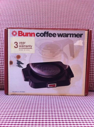 New Unused Bunn Coffee Warmer Single Pot with Original Box &amp; Manual
