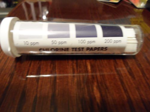 Chlorine sanitizer test papers strips 4250-bj - 200 strips for sale