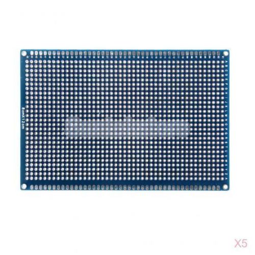 5pcs double side prototype pcb universal printed circuit board peg board 8x12cm for sale
