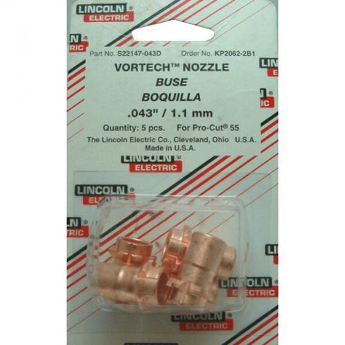 Lincoln Electric Kp2062-2B1 Vortec Nozzle Qty = 5