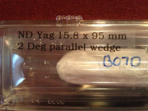 Nd:yag laser rod – 95 mm x 15.8 mm, new for sale