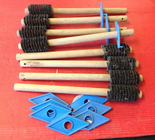 NOS Weiler® 44261  Black Mixed Tampico Dope Brush 2&#034; x 15&#034;  Lot of 8 Brushes
