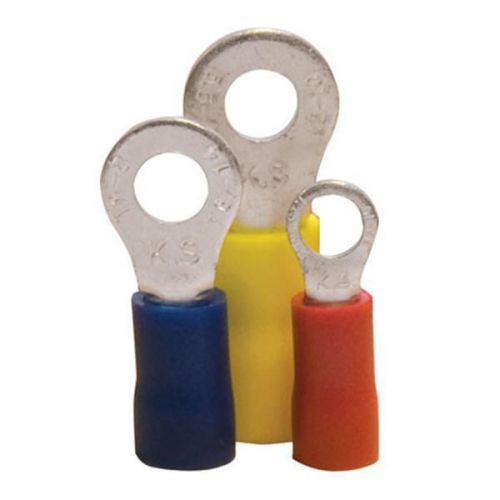 CALTERM RING TERMINALS, YELLOW, 12-10 AWG, ASSORTED, 18 PIECES   #61336
