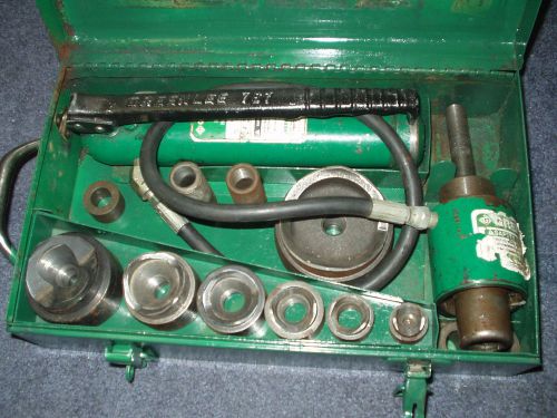 Greenlee No. 7646 Knock Out Punch Driver Set with Steel Case and 767 Cylinder
