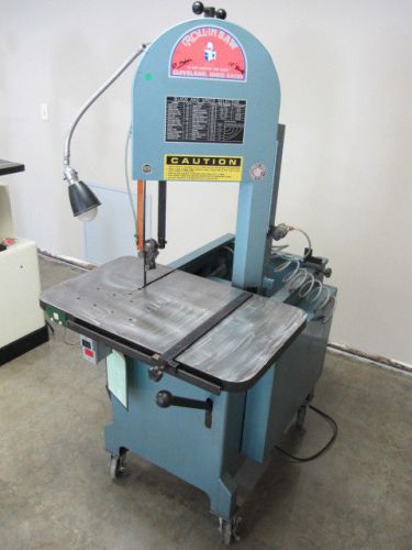 Roll-In Model EF Vertical Bandsaw on Casters