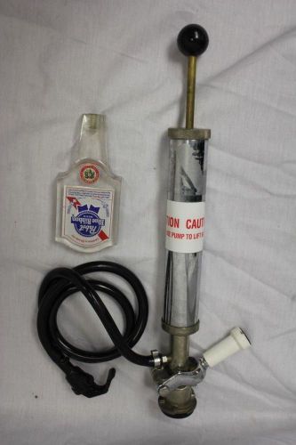 Standard Hand Pump Keg Tap, Coupler, &amp; Pabst Blue Ribbon Beer Tap Handle - A